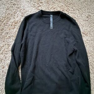lululemon athletica Men's Black Crewneck Cashmere Sweater